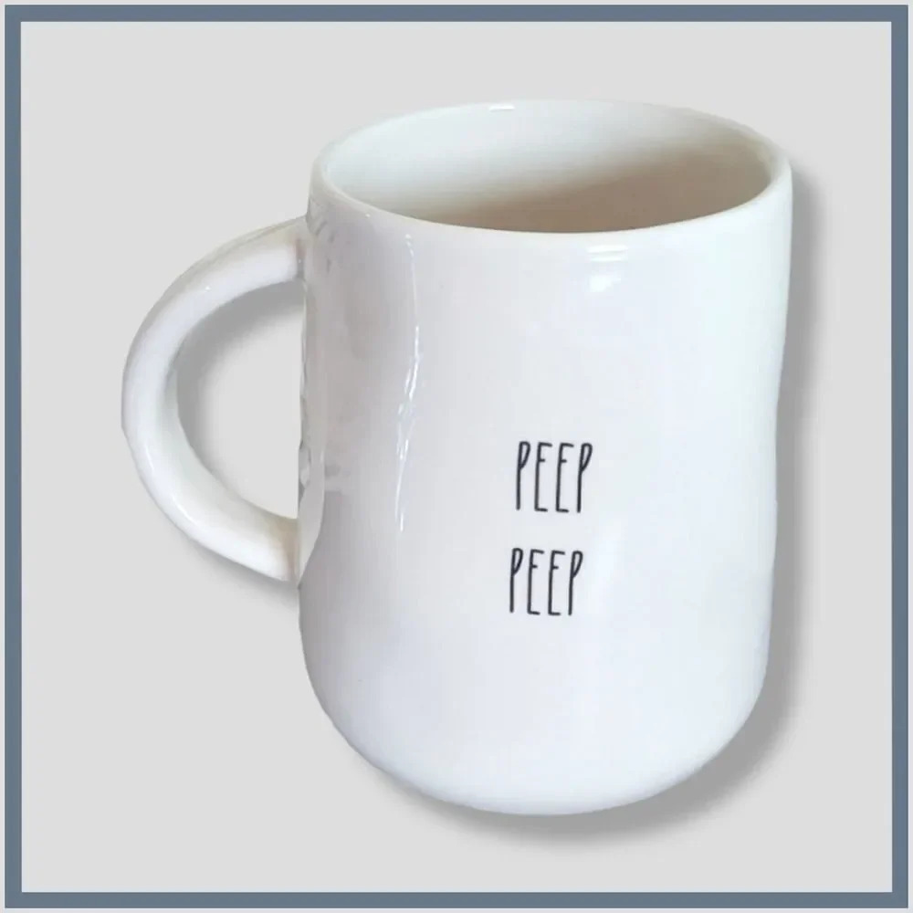 Rae Dunn PEEP PEEP Chick Coffee Tea Mug Cup HTF Easter NEW​